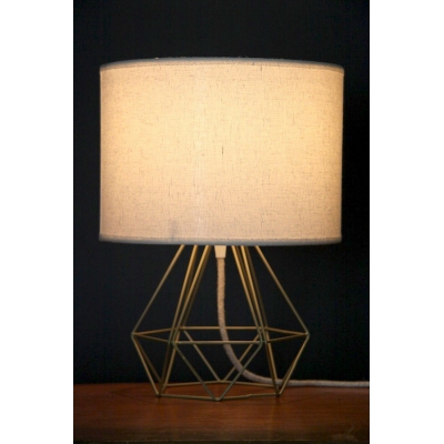 Empirical Style Table Light Gold Linen