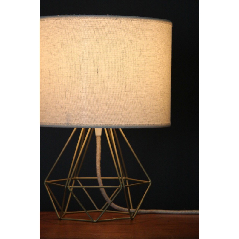 Empirical Style Table Light Gold Linen