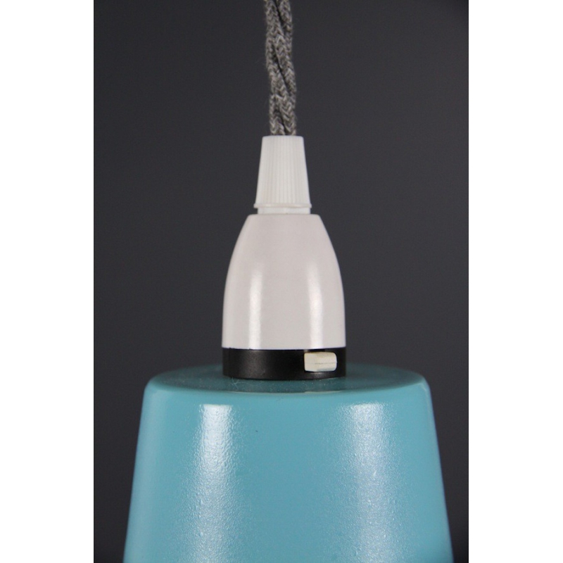 Metal Shade Pendant Vibrant Blue