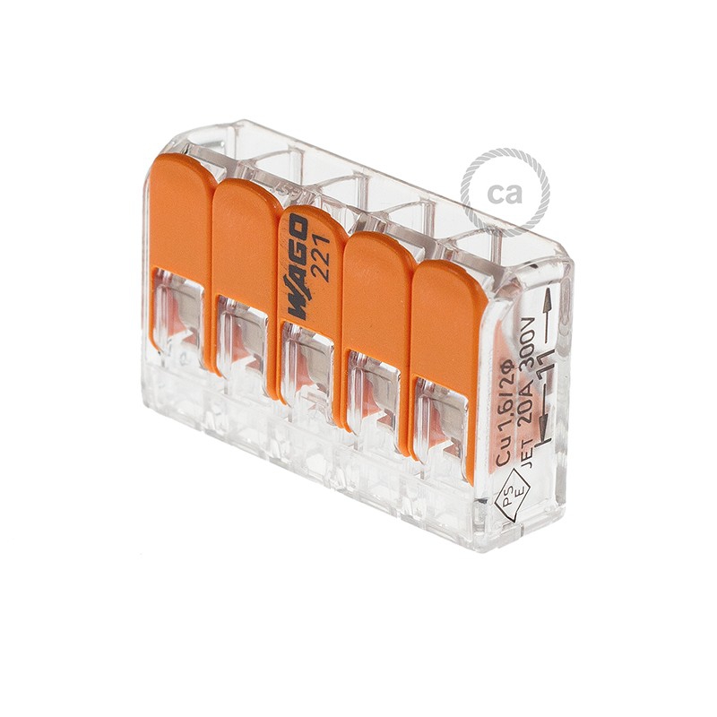 5 poles Transparent Universal Splicing Connectors