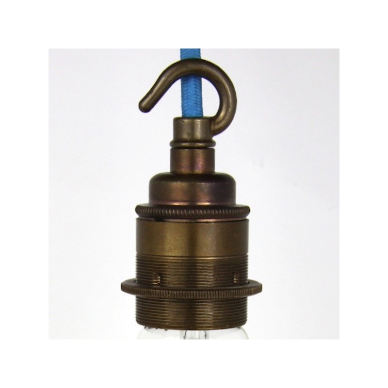 Lampholder Large Brass with Hook