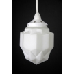 Art Deco Pendant: White