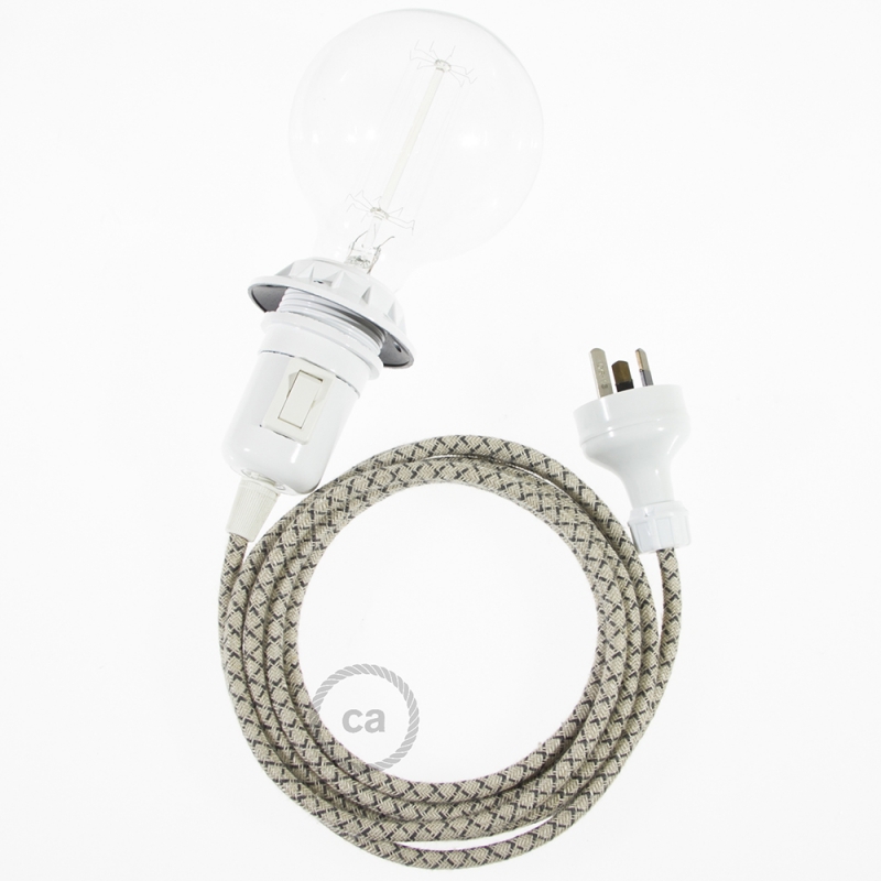 Create your RD64 Lozenge Anthracite Snake for lampshade and bring the light wherever you want.