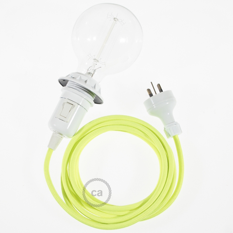 Create your RF10 Yellow Fluo Snake for lampshade and bring the light wherever you want.