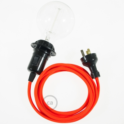 Create your RF15 Orange Fluo Snake for lampshade and bring the light wherever you want.