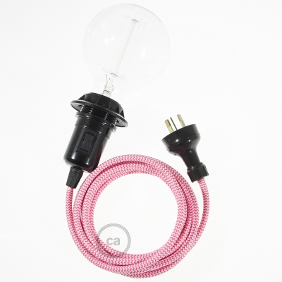 Create your RZ08 ZigZag Fuchsia Snake for lampshade and bring the light wherever you want.