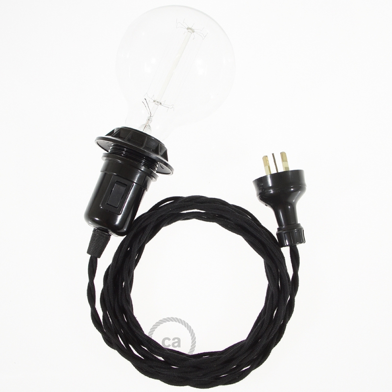 Create your TC04 Black Cotton Snake for lampshade and bring the light wherever you want.