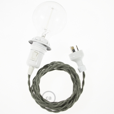 Create your TC63 Grey Green Cotton Snake for lampshade and bring the light wherever you want.