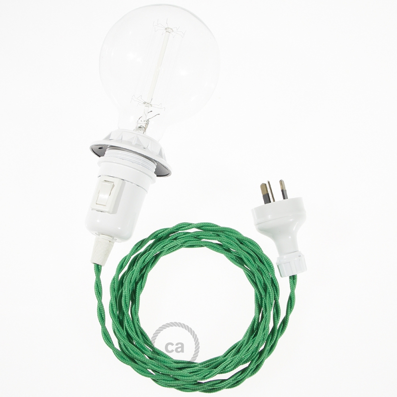 Create your TM06 Green Rayon Snake for lampshade and bring the light wherever you want.