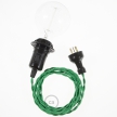 Create your TM06 Green Rayon Snake for lampshade and bring the light wherever you want.