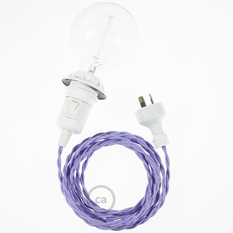 Create your TM07 Lilac Rayon Snake for lampshade and bring the light wherever you want.