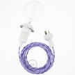 Create your TM07 Lilac Rayon Snake for lampshade and bring the light wherever you want.