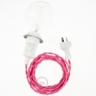 Create your TM08 Fuchsia Rayon Snake for lampshade and bring the light wherever you want.