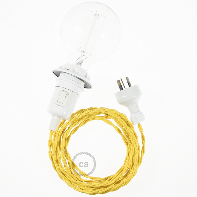 Create your TM10 Yellow Rayon Snake for lampshade and bring the light wherever you want.