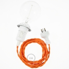 Create your TM15 Orange Rayon Snake for lampshade and bring the light wherever you want.