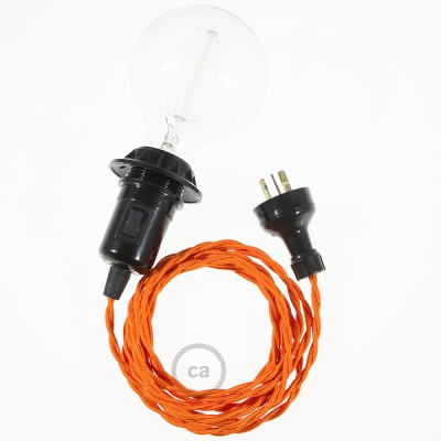 Create your TM15 Orange Rayon Snake for lampshade and bring the light wherever you want.