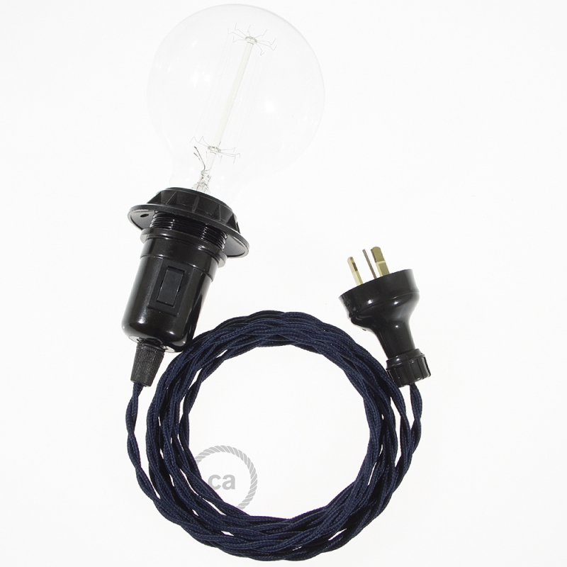 Create your TM20 Dark Blue Rayon Snake for lampshade and bring the light wherever you want.