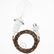 Create your TZ22 Black e Whiskey Rayon Snake for lampshade and bring the light wherever you want.