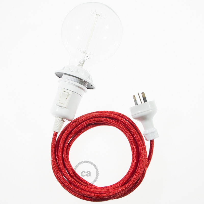 Create your RL09 Glittering Red Snake for lampshade and bring the light wherever you want.