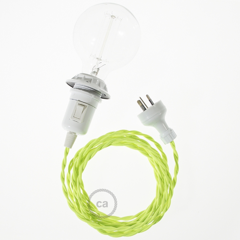 Create your TF10 Yellow Fluo Snake for lampshade and bring the light wherever you want.