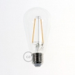 LED Transparent Light Bulb - Edison ST64 Long Filament 4W Decorative Vintage 2200K