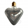 LED Light Bulb - Smoky Grey Heart - 5W E27 Dimmable 2000K