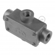 Four-outlet, X-shaped Junction box for Creative-Tube, aluminium case