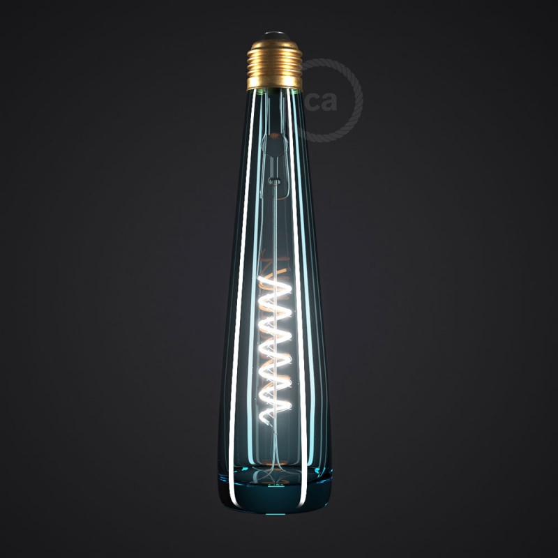 Blue Bottle LED Designer Light Bulb 8W E27 Dimmable 2200K