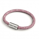 Bracelet with Matt silver magnetic clasp and RS83 cable