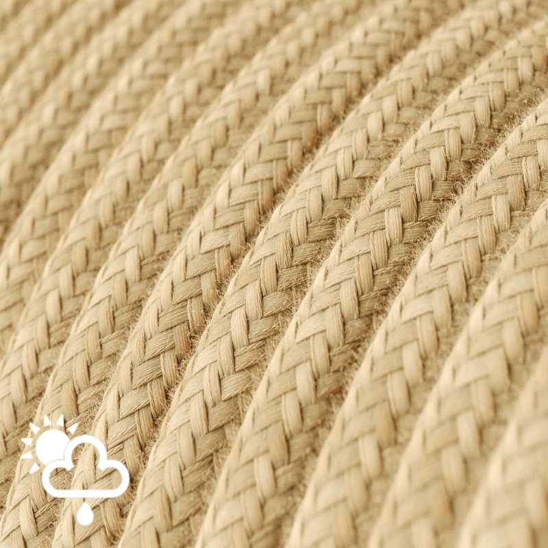 Outdoor round electric cable covered in Jute SN06