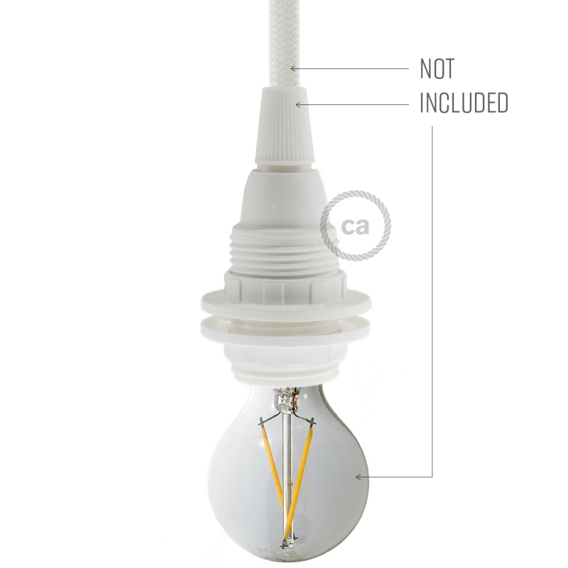 Thermoplastic E14 lamp holder kit for lampshade