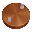 Cylindrical metal 2-hole ceiling rose kit