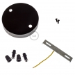 Cylindrical metal 2-hole ceiling rose kit