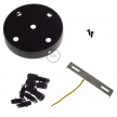 Cylindrical metal 5-hole ceiling rose kit