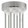 Cylindrical metal 7-hole ceiling rose kit