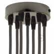 Cylindrical metal 7-hole ceiling rose kit