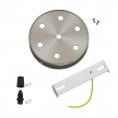 Cylindrical metal 7-hole ceiling rose kit