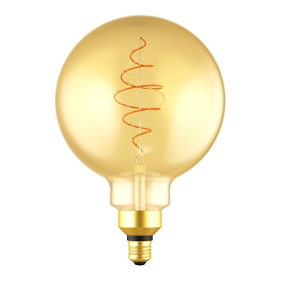 LED XL Bulb Globe G200 Golden Croissant Line with Spiral Filament 8.5W E27 Dimmable 2000K