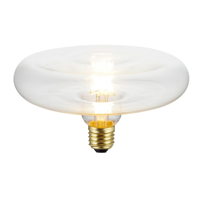 DASH D170 LED Clear bulb twisted filament 6W E27 Dimmable 2700K