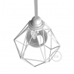 Naked light bulb cage metal lampshade Diamond with E27 fitting