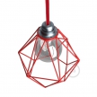 Naked light bulb cage metal lampshade Diamond with E27 fitting