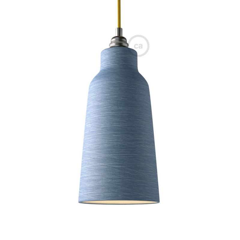 Ceramic lampshade Bottle, Materia collection - Made in Italy