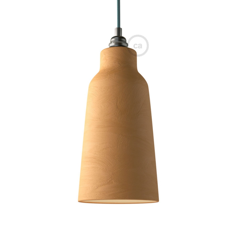 Ceramic lampshade Bottle, Materia collection - Made in Italy