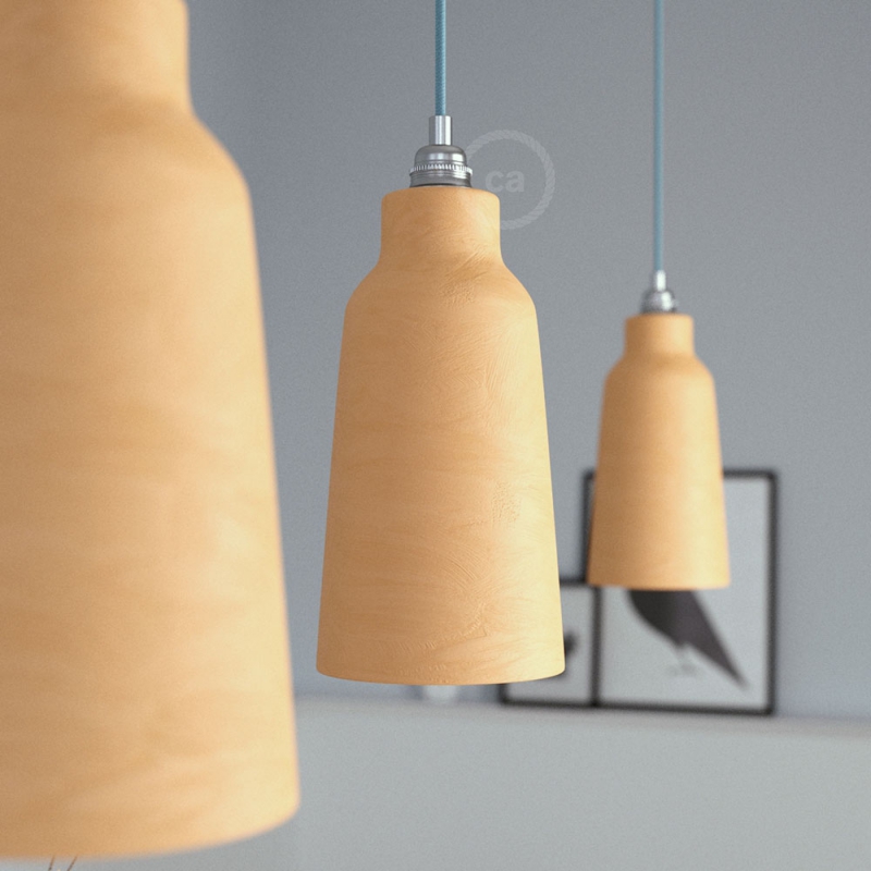 Ceramic lampshade Bottle, Materia collection - Made in Italy