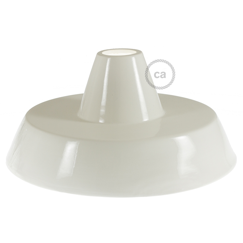 Industrial Ceramic lampshade for suspension - Made in Italy