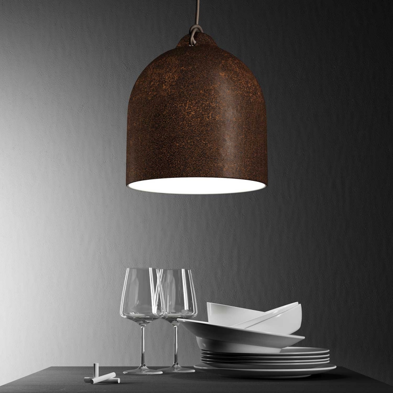 Bell M ceramic lampshade for suspension - Made in Italy