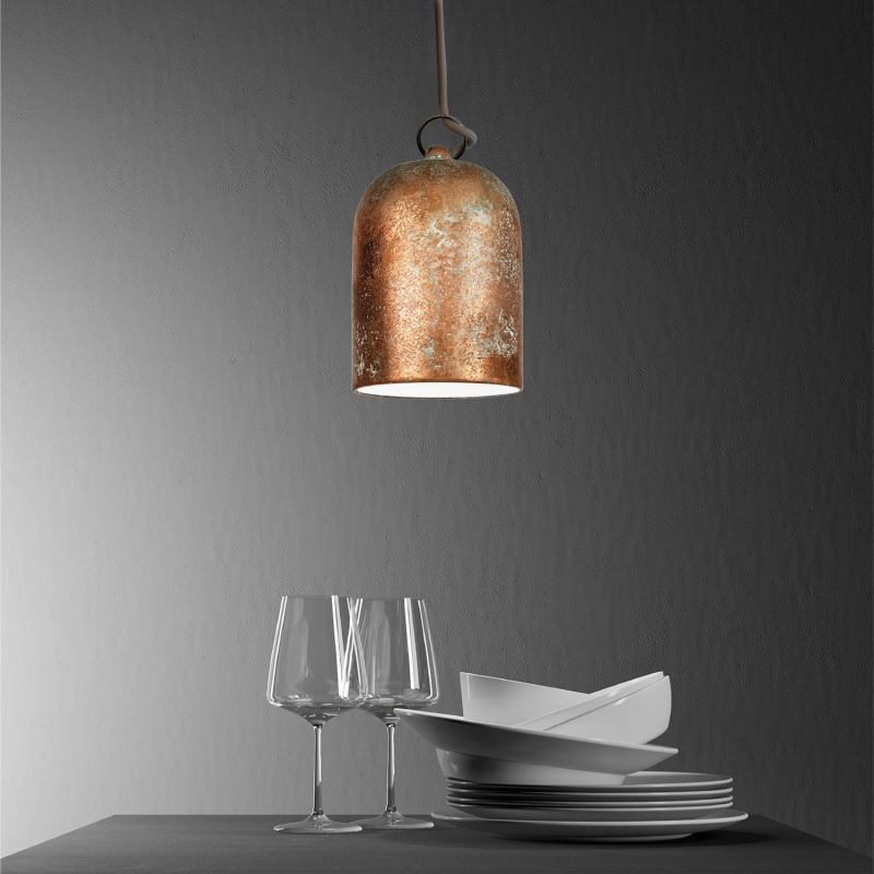 Mini Bell XS ceramic lampshade for suspension - Made in Italy