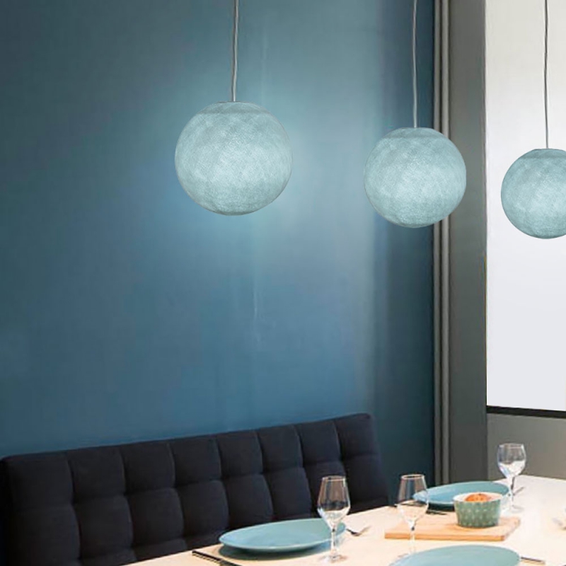 Sphere M lampshade made of polyester fiber, 35 cm diameter - 100% handmade