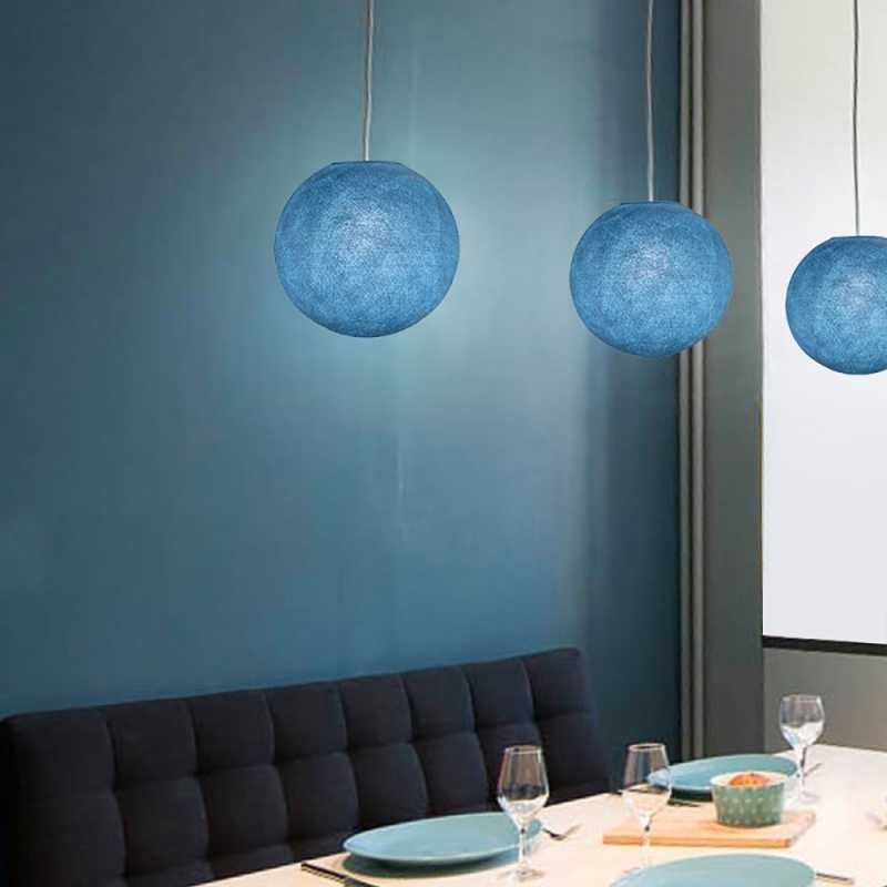 Sphere M lampshade made of polyester fiber, 35 cm diameter - 100% handmade