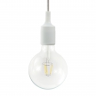 Pendant lamp with textile cable and silicone details - Made in Italy